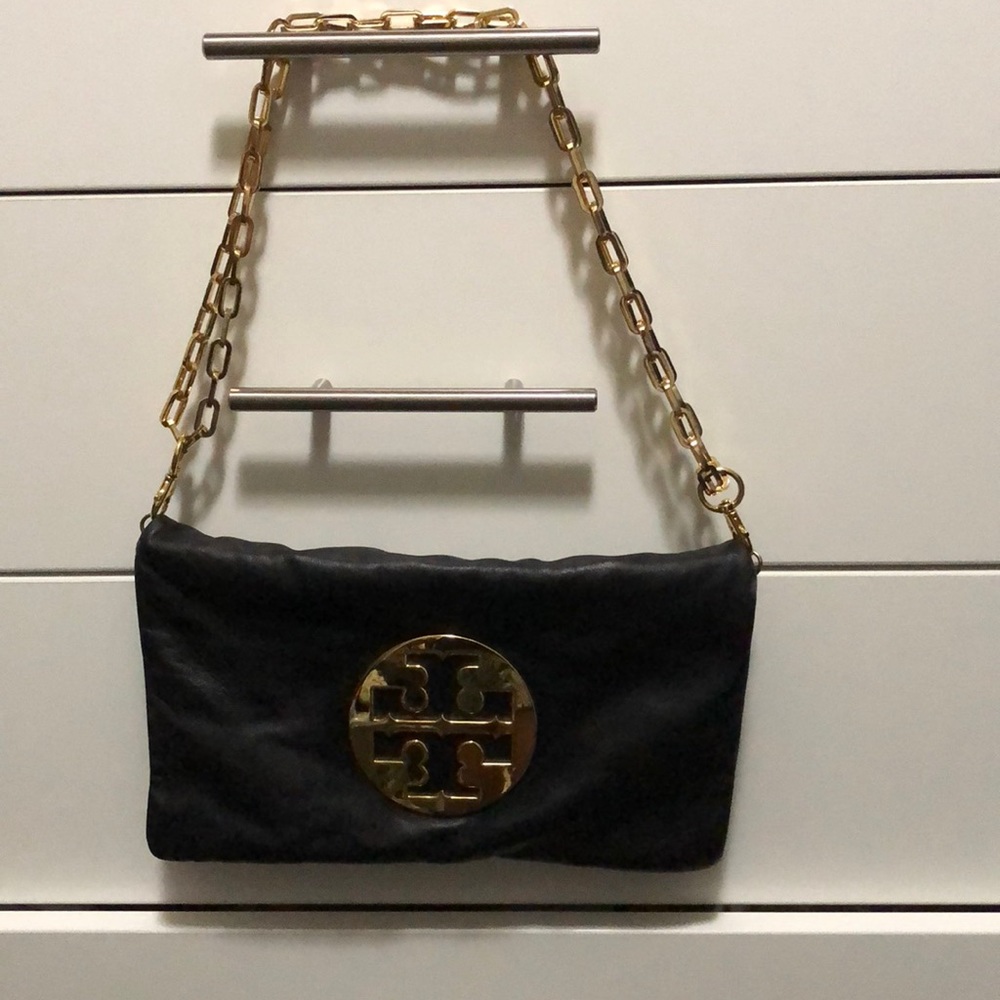 Tory Burch Reva black leather bag